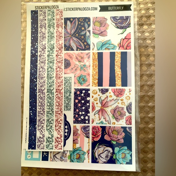 Stickerpalooza butterfly planner sticker set, NWT, - Picture 2 of 12